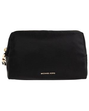 MICHAEL Michael Kors Zip-Top Make Up Bag - Black