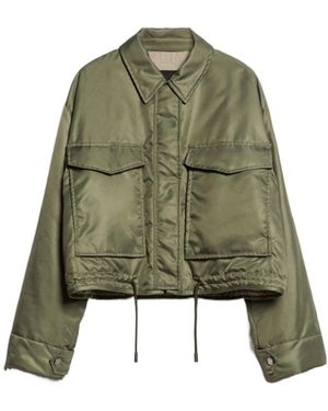 Weekend by Maxmara Double-Sided Waterproof Twill Cotton Suit - Green