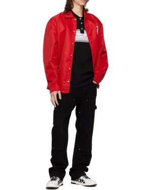 Amiri Logo Lapel Casual Jacket - Red