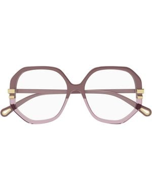 Chloé Chloé Eyewear Rectangular Frame Glasses - Natural