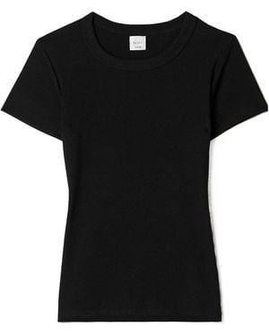 Leset Cotton-Blend Jersey T-Shirt - Black