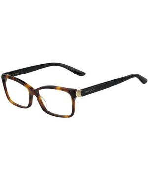 Jimmy Choo Eyewear Rectangular Frame Glasses - Metallic