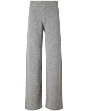 James Perse Cashmere Wide-Leg Trousers - Grey