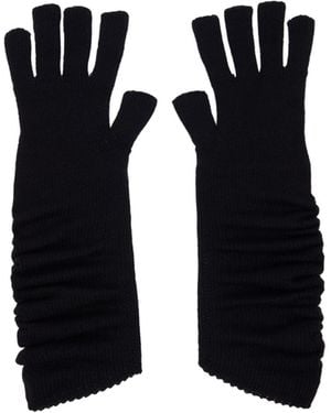 Homme Plissé Issey Miyake Ribbed Gloves - Black