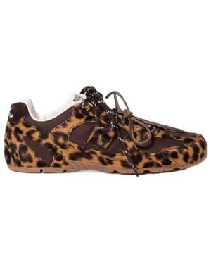 Miu Miu New Balance X Lace-Up Sneakers - Brown