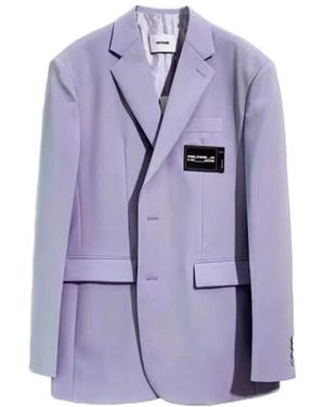 we11done Labelled Suit Jacket - Purple