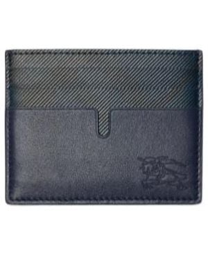 Burberry Tall Pop Check Card Case - Blue