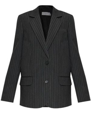 IRO Striped Blazer - Black
