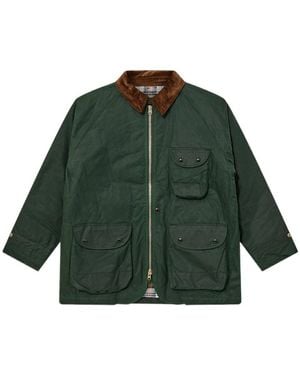 Drake's Long-Sleeved Casual Jacket - Green