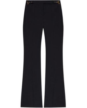 Versace Jeans Couture Couture Front Slit Flared Pants - Black