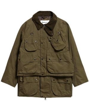 Barbour Multi-Pocket Layered Jacket - Green