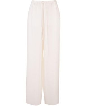Valentino Cady Couture Wide Leg Pants - White