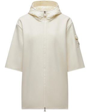 Moncler Poczno Zipped Cape - White