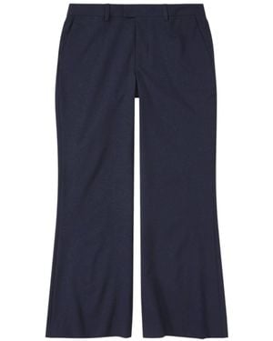 Closed Wharton Cropped Flared Trousers - Blue