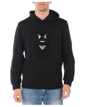 Armani Jeans Long-Sleeved Round-Neck Jumper - Black