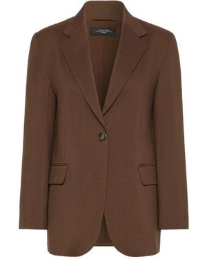 Weekend by Maxmara Asta Single-Breasted Blazer - Brown
