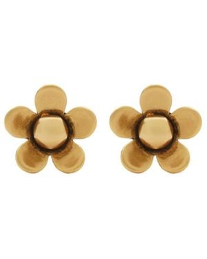 Marc Jacobs Daisy Stud Earrings - Metallic