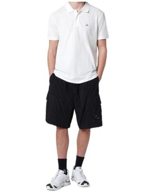 C.P. Company Chrome-R Cargo Bermuda Shorts - White