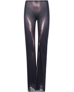 Jean Paul Gaultier Printed Casual Trousers - Blue