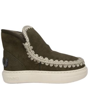 Mou Suture Short Boot - Green