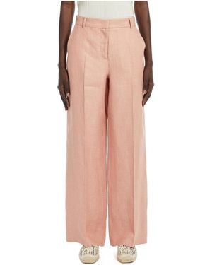 Weekend by Maxmara Linen Canvas Trousers - Pink