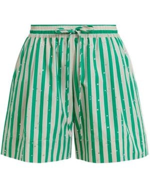 Essentiel Antwerp Elastic Waist Shorts - Green