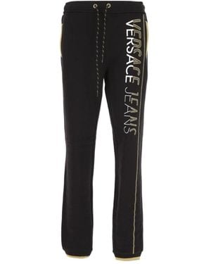 Versace Jeans Couture Logo Details Sweatpants - Black