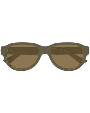 Bottega Veneta Eyewear Classic Aviator Sunglasses - Green