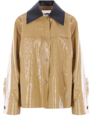 Jil Sander Buttoned Jacket - Natural