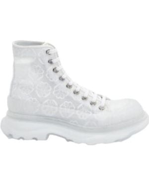 McQueen Tread Slick Boots - White