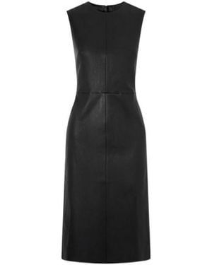 Stouls Leather Midi Dress - Black