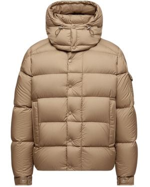 Moncler Maya 70 Hooded Short Puffer Jacket - Brown