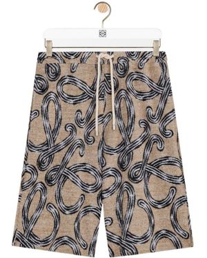 Loewe Jacquard Terry Shorts - Grey