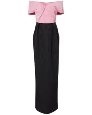 Rebecca Vallance Amaro Off-Shoulder Taffeta Gown - Multicolour