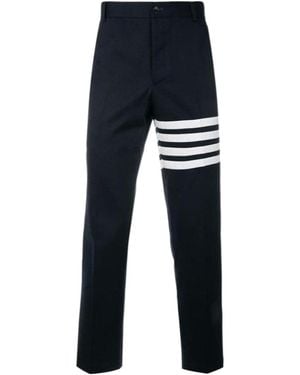 Thom Browne Bar Chino Trousers - Blue
