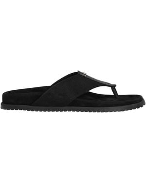 Dolce & Gabbana Logo Plaque Flip-Flops - Multicolour