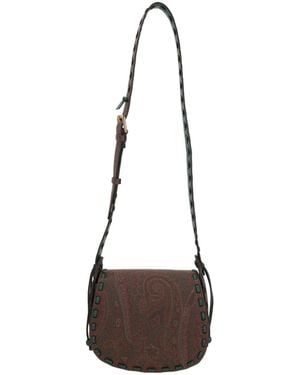 Etro Small Drya Paisley Printed Crossbody Bag - White
