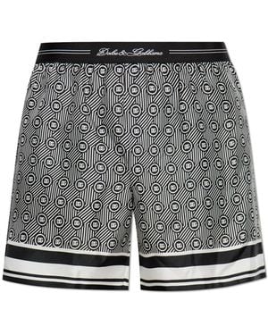 Dolce & Gabbana Silk Shorts - Grey