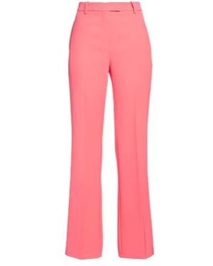 Ganni High-Waisted Tapered Casual Pants - Pink
