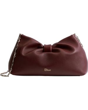 Dior Or Medium Bow Bag - Brown