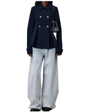 Dior Peplum Peacoat - Blue