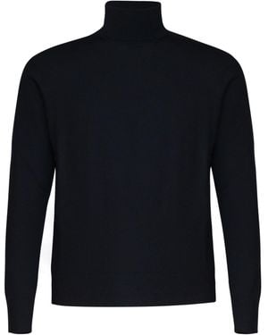 Giuliano Galiano Mock-Neck Long-Sleeve Jumper - Blue