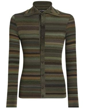 Dolce & Gabbana Long-Sleeve Cardigan - Green