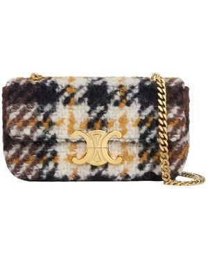 Celine Chain Shoulder Bag Triomphe - Black