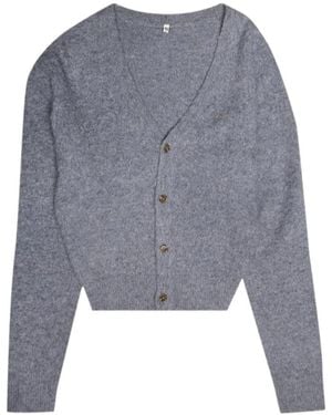 R13 Split Hem Cardigan - Gray