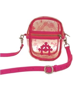 Chrome Hearts Zipper Shoulder Bag - Pink