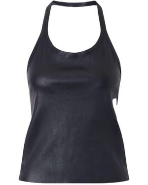 Stouls Cherry Leather Tank - Blue