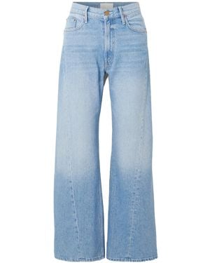 Mother Highwaist Wideleg Jeans - Blue