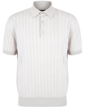 Brioni Short-Sleeved Polo Shirt - White
