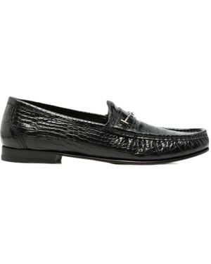 Tom Ford Round-Toe Loafers - Black